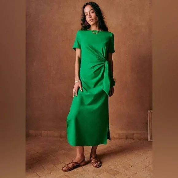 Sezane | Dresses | Sezane Pippa Tshirt Dress In Kelly Green Size S |  Poshmark